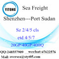 Shenzhen Port Sea Freight Shipping To Port Sudan